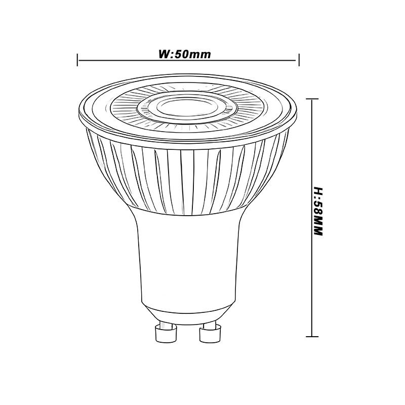 Teco Dimmable GU10 gloeilampen 230v 36 graden 2700k Flicker Free GU 10 Spot lichten